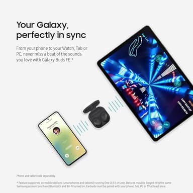 Samsung Galaxy Buds FE True Wireless Bluetooth Earbuds, In-Ear Secure Fit, Noise Cancelling, Auto Switch Audio, Touch Control, Built-in Voice Assistant, White [US Version, 1Yr Manufacturer Warranty] - Image 8