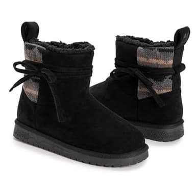 MUK LUKS Women's Teenie Fashion Boot, Black, 6 - Image 6