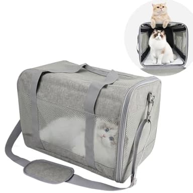Prodigen Cat Carrier Dog Carriers for Small Dogs Soft Slided Airline Approved Collapsible Pet Travel Carrier, Small (16.3" L x 11.8" H x 12.4" W) - Image 8
