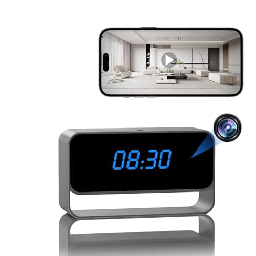 DuboCam Clock Camera - Full HD 1080P Wireless Camera - WiFi Nanny Cam for Home Indoor Security - WiFi & Bluetooth Connection【Upgraded】