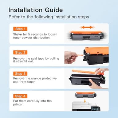 E-Z Ink 17A with Chip Compatible Toner Cartridges Replacement for HP 17A CF217A Toner to Use with Pro M102w, M102a, M130fn, Pro MFP M130nw, MFP M130fw, MFP M130a, M102, M130 Series Printer(2 Black - Image 6