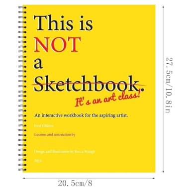 This is Not A Sketchbook, It's an Art Class Spiral-Bound Interactive Workbook Coloring Book for The Aspiring Artist,Art Sketchbook - Image 9