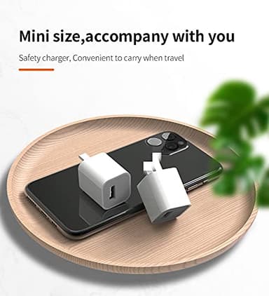 USB Wall Charger,Small iPhone Charger Box,Travel Plug Cube 5W Power Adapter for iPhone SE 2020/12 Pro Max/11 Pro Max/XR/X/8 Plus/7/6S/6S/6/5,Galaxy S7/S6/S5 Edge,LG,HTC,Huawei,Moto,Kindle - Image 6
