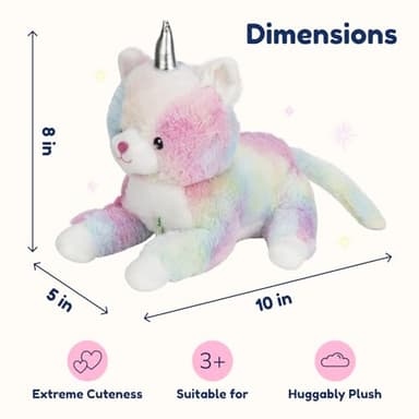 PixieCrush Unicorn Cat Plushie - Mommy Cat Unicorn with 4 Baby Kittens - Magical Pillow Plushies for Girls Ages 3-8 - Big Stuffed Animals - Ideal Gift for Girls 5 x 10 x 8 inches - Image 3