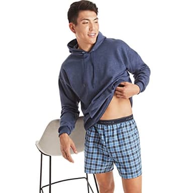 Hanes Men's Tagless Boxer With Exposed Waistband Multi-Packs, 6 Pack - Assorted, Large - Image 5