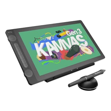 HUION KAMVAS 16 (Gen 3) Drawing Tablet with Screen, 15.8 inch 2.5K QHD Art Tablet with Full Laminated Anti-Sparkle Glass, 99% sRGB, PenTech 4.0, 16384 Pen Pressure, Dual Dials for Mac, PC, Android - Image 1