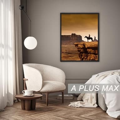 A PLUS MAX 20x30 Picture Frame, Black Engineered Wood Frame for 20 x 30 Inch Picture Poster Photo, Light Weight 20 by 30 Frame with Wood-grain for Wall - 1 Pack/Black/20 x30 - Image 7