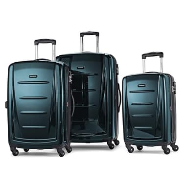 Samsonite Winfield 2 Hardside Expandable Luggage with Spinner Wheels, Teal, 3-Piece Set (20/24/28) - Image 1
