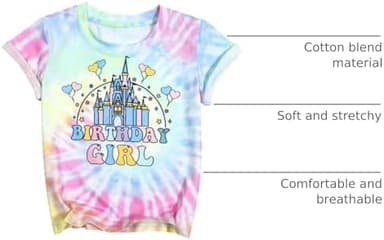 Birthday Girl Shirt Magical Castle Tshirt Birthday Shirts for Kids Funny Birthday Party Gift Tees Cute Graphic Tops - Image 5
