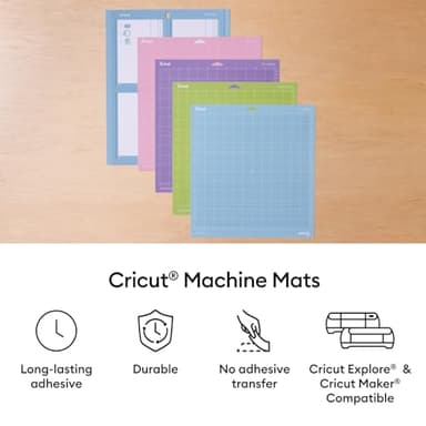 Cricut LightGrip Mat Pack (6 Count, 12in x 12in) - for Explore & Maker Machines - Ideal for Standard Paper, Light cardstock & More - Image 3