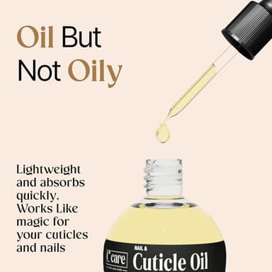 C CARE Sweet Almond Cuticle Oil For Nails - Repairs Cuticles Overnight - Moisturizes and Strengthens Nails and Cuticles - Dropper & Brush included - 2.5oz - Image 4