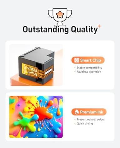 63XL Ink Cartridges 2 Pack High Yield with Chip Replacement for HP 63 63xl Ink Compatible with HP Officejet 3830 4650 4655 5255 5258 5200 Envy 4510 4512 4520 4650 Deskjet 2130 2132 3630 3634 Printer - Image 5