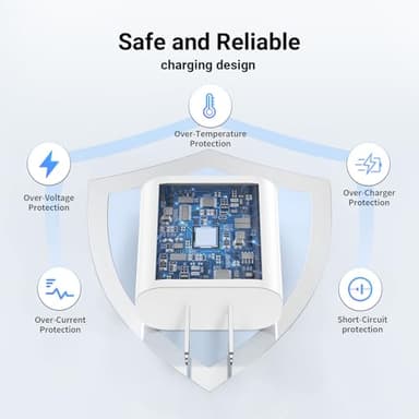 Essri i Phone Charger Fast Charging 10 FT, 3-Pack 20W PD USB C Charger Block with iPhone 14 13 Charging Cable 10 Foot, Compatible with iPhone 14 Pro/13Pro Max/12/11Pro/Mini - White - Image 3