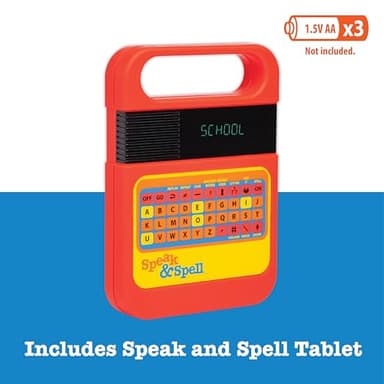 Playmonster Speak & Spell Electronic Game - Educational Learning Toy, Spelling Games, 80s Retro Handheld Arcade, Autism Toys, Activity for Boys, Girls, Toddler, Ages 7+ - Image 2