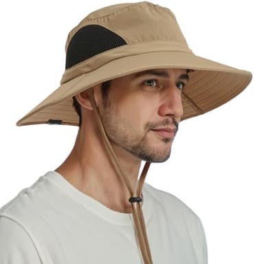 EINSKEY Wide Brim Sun Hat, UPF 50+ UV Protection Waterproof Packable Bucket Hat for Men & Women, Fishing Hiking Beach Garden - Image 8