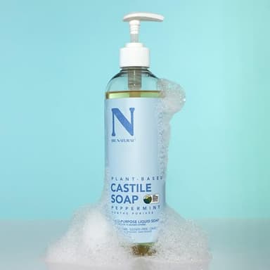 Dr. Natural Castile Liquid Soap - Multi-Use Body Wash, Shampoo and Face Wash - Hydrating Body Soap for Skin, Hair, Pets and Home - Peppermint - 16 oz - Image 7