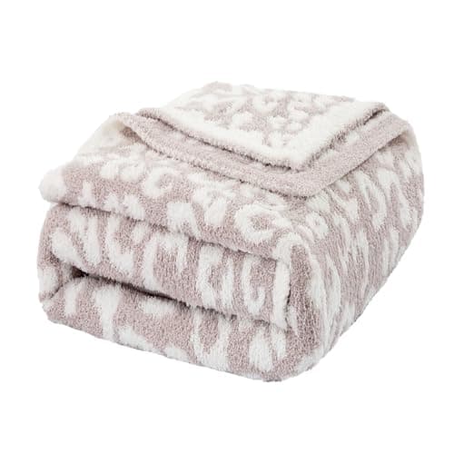 Mokoya Twin/Twin XL Blanket for Bed, Soft Large Cheetah Print Throw 70"x80", Big Cozy Bed Blanket, Reversible Aesthetic Bedding, Leopard Bed Spread, Gifts for Women, Mom, Girls, Grey - Image 1