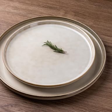 GBHOME Ceramic Dinnerware Sets for 4, 12 Pieces Stoneware Plates and Bowls Sets, Scratch Resistant Dishes, Dishwasher & Microwave Safe, Reactive Glaze-Cappuccino - Image 2