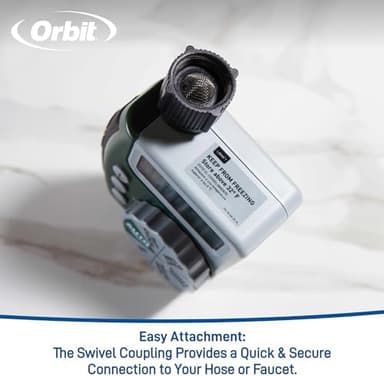 Orbit 62061Z 1-Outlet Programmable Hose Faucet Timer - Convenient and Programmable Watering Control (1 - Image 6