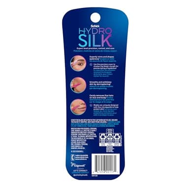 Schick Hydro Silk Touch-Up Dermaplaning Tool with Precision Cover, 3ct | Dermaplane Razor, Face Razors for Women, Peach Fuzz Remover - Image 10