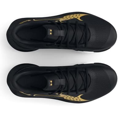Under Armour Unisex Jet '23, (001) Black/Metallic Gold/Metallic Gold, 9, US - Image 4