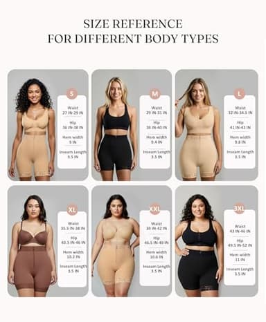 FeelinGirl Women Butt Lifter Shapewear Tummy Control Panties Firm Compression Mid-Thigh Shorts Black XL - Image 6