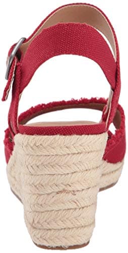 Lucky Brand Women's Mindra Espadrille Wedge Sandal, sb red, 7.5 - Image 3