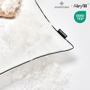 DOWNSTORIA Feather Down Pillows King Size Set of 2,Down Surrounded Pillows for Sleeping, Soft Fluffy for Side Sleepers 20x36 in. - Image 6