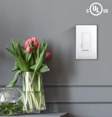 Cloudy Bay in Wall Dimmer Switch for LED Light/CFL/Incandescent,3-Way Single Pole Dimmable Slide,600 Watt max,Cover Plate Included - Image 4