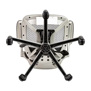 Flash Furniture Waylon Mid-Back Swivel Office Chair with Adjustable Foot Ring and Seat Height, Ergonomic Mesh Chair with Armrests, Gray/White - Image 9