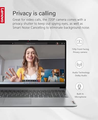 Lenovo IdeaPad 15.6" Touchscreen FHD Laptop Computer, Intel 6-Core Processor (Beat i5-1155G7), 16GB DDR4 RAM, 512GB PCIe SSD, WiFi 6, Bluetooth 5.2, Cloud Grey, Windows 11 Pro S, Wendbo Cable - Image 5