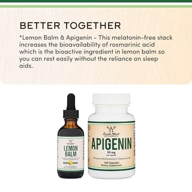 Double Wood Supplements Organic Lemon Balm Tincture - for Digestion & Relaxation 590mg - 2FL OZ, 120 Servings (Better Absorbed Than Capsules, Great for Lemon Balm Tea) - Image 5
