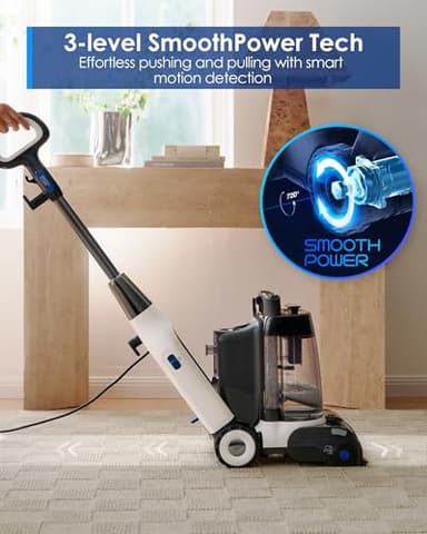 Tineco CARPET ONE Cruiser Smart Carpet Cleaner, Self-Cleaning and FlashDry, Deep Cleaning for Carpet and Upholstery 167℉ PowerDry 130W Powerful suction SmoothPower - Image 3