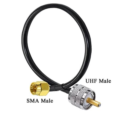 TUOLNK SMA to UHF Extension Cable RG58 12inch(30cm) SMA Male to SO239 Male WiFi Antenna Pigtail PL-259 RF Coax Assembly Cable for CB Radio Ham Radio 2 Pack - Image 5