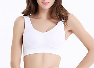 Women's Comfort Workout Sports Bra Low-Impact Activity Sleep Bras Pack of 4 XL - Image 2