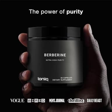 Toniiq Ultra High Strength Berberine HCl from The Himalayas - 100:1 Concentrated Extract - Lab-Tested 97% Berberine HCl - 90 Vegetarian Capsules, 500 mg per Capsule - Image 8