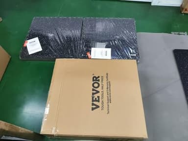 VEVOR 0.56Inch 100sq.ft 25 Tiles Gym Flooring for Home Gym, Rubber Top with High Density EVA Foam, 25 x 25In Gym Floor Exercise Equipment Mats, Interlocking Gym Mats, Puzzle Workout Mats, Black & Gray - Image 10