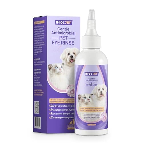 HICC PET Dog Eye Drops 5.1 fl oz Eye Drops for Dogs and Cats Vet-Recommended Dog Eye Infection Treatment to Soothe Infection Allergy, Relieve Dry Eyes Pink Eyes, Pet Tear Stain Cleaner - Image 1