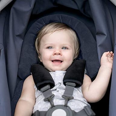 COOLBEBE Upgraded 3-in-1 Babybody Support for Newborn Infant Toddler - Extra Soft Car Seat Insert Cushion Pad, Perfect for Carseats, Strollers, Swings, Black - Image 2