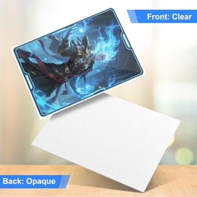 White Matte Card Sleeves for MTG, 300 Pieces Perfect Fit Standard Card Sleeves for Trading Card Sports Cards Baseball Cards TCG Magic, Card Protector for Mini Photo, Sturdy and Nice Shuffling - Image 4
