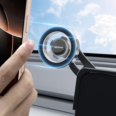 REEVAA 2025 Tesla Model Y Juniper Phone Mount for MagSafe [Strongest N55 Magnet, 3M Adhesive], Adjustable Tesla Screen Holder, Compatible with Model Y 2020-2026, MagSafe Case, iPhone Series - Image 1