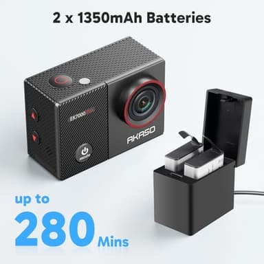 AKASO EK7000 Pro 4K30fps Action Camera with Touch Screen EIS 131ft Waterproof Underwater Camera Remote Control 5X Zoom with Helmet Accessories Kit (Standalone) - Image 7