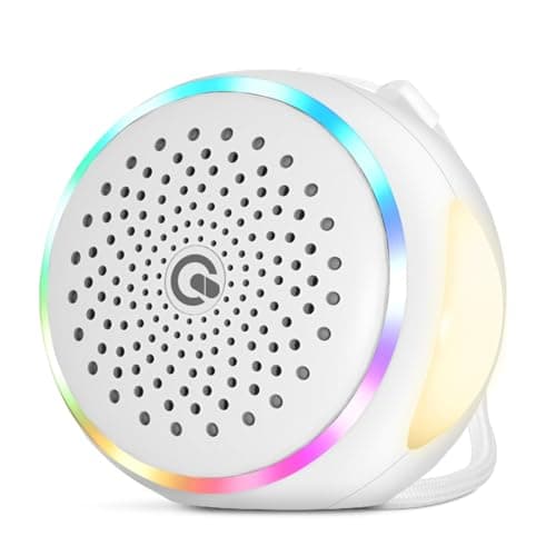 White Noise Machine, Portable with 27 Soothing Sounds for Baby, Adults & Kids Sleep, 5 Timers & 8 Colors Night Light & Rechargeable Battery, Sound Therapy for Travel, Office, Home & Gift - Image 1