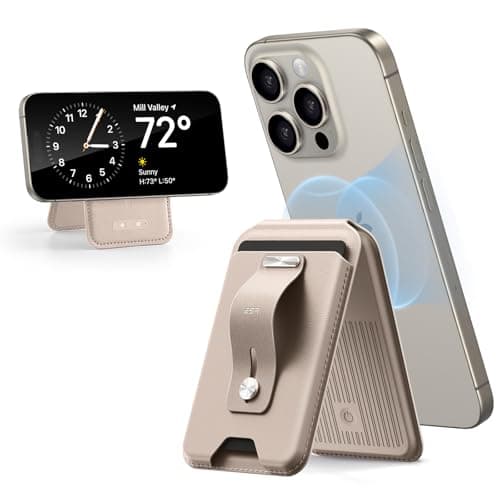 ESR for Magsafe Wallet with Full Find My Functionality, Magnetic Geo iPhone Wallet,3,000g Magnet Strength, Card-Holder with Adjustable Stand, for iPhone 17/16/15/14/13/12 Series, Desert - Image 1