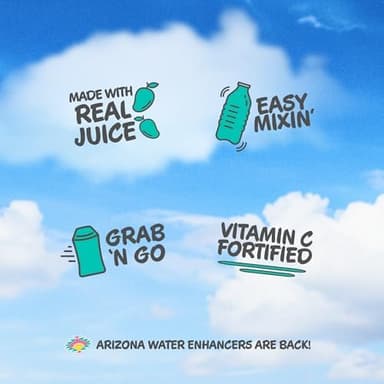 AriZona Mucho Mango Fruit Juice Cocktail - On-the-Go Water Enhancer, 1.62 fl oz Bottle (Pack of 12 - Image 7