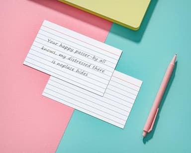 Index Cards 3x5, 300 Pack, Heavy Ruled Index Cards, Notecards 3x5 Lined, Flash Cards for Studying, Note Cards for Office, Home and School, White, 4 Packs of 75 Pack - Image 7