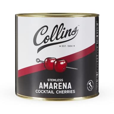 Collins Amarena Cherries - Garnish, Cocktails, Desserts, Gluten Free and Vegan Italian Sweet Tart Sour Cherry, Perfect for Bars, Restaurant, Food Service, Bakery, Pastry Shop, 7 lb (3.18 kg) Set of 1 - Image 7