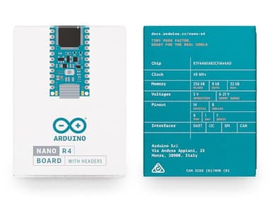 Arduino Nano R4 with Headers [ABX00143] – Compact Renesas RA4M1 Microcontroller Board, Pre-Soldered for Breadboarding, Qwiic Connector, Programmable RGB LED, Compatible with Arduino IDE - Image 4
