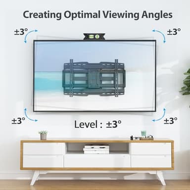 USX STAR 32-90" Full Motion Sliding TV Wall Mount, Fits 16" 18" 24" Wood Studs, Wall Mount TV Bracket with Smooth Swivel, Tilt, Extension, Holds up to 150lbs, Max VESA 600x400mm, Fit Most 75 85 86 TVS - Image 5