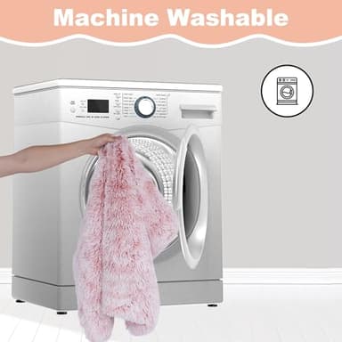 Bedfolks Waterproof Dog Crate Bed, Plush With Removable Washable Cover, Faux Fur Pad for Small Dogs and Cats, Fluffy Kennel 21"x13", Pink - Image 5